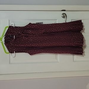 NWT Burgundy and Gold dress